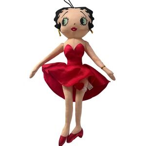 Vintage 1999 Betty Boop Classic Red Plush Doll 18 Inch King Features Syndicate